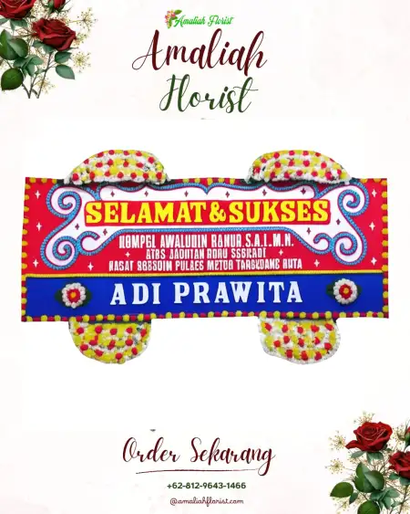 Papan Bunga Ucapan Selamat Pelemsari